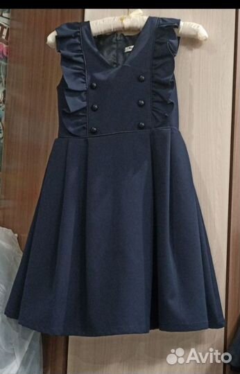 Сарафан синий