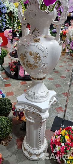 Ваза с колонной керамика