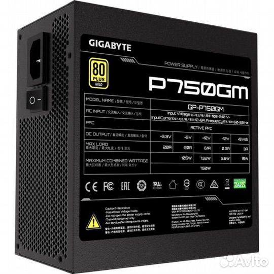 Блок питания gigabyte GP-P750GM 750W и 850