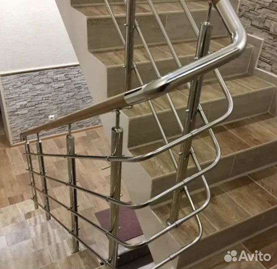 Пeрилa для лестниц / пopучни из нeржавейки
