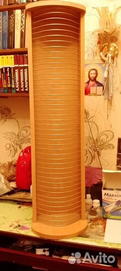 Полка для DVD дисков, новая, деревянная