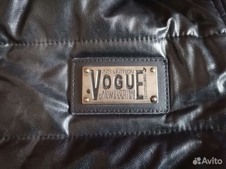 Зимняя кожаная куртка мужская 48 размер