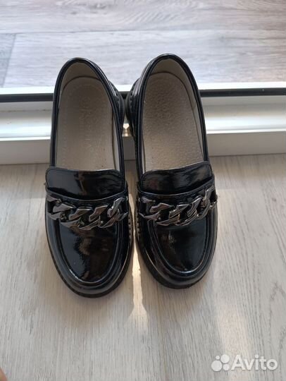 Туфли лоферы для девочки 30 размер
