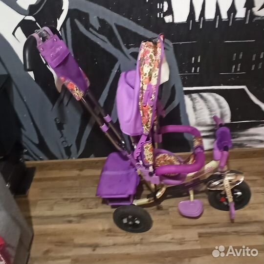 Велосипед коляска с ручкой