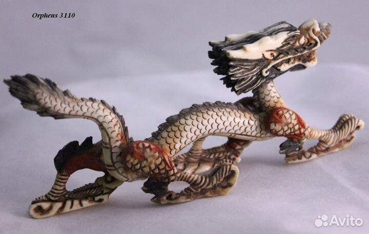 Статуэтка Дракон - Окимоно из Кости ru*48