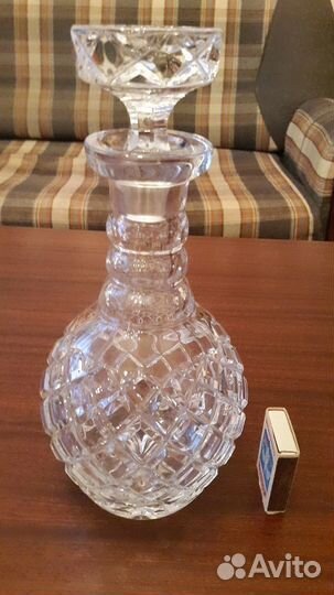 Штоф винтажный хрустальный