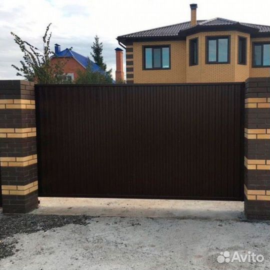 Откатные ворота под ключ