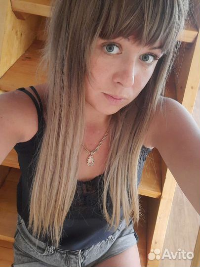 Волосы для наращивания натуральные 50 см омбре