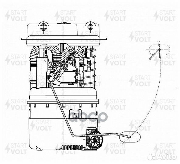 Бензонасос в сборе renault duster/kaptur 10- 2.0i