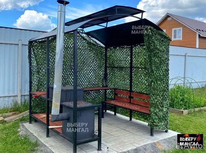 Беседка с мангалом