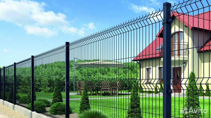 Производство сетки забора 3Д