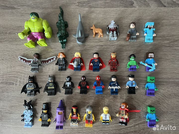Lego минифигурки марвел, дс, коллекционные