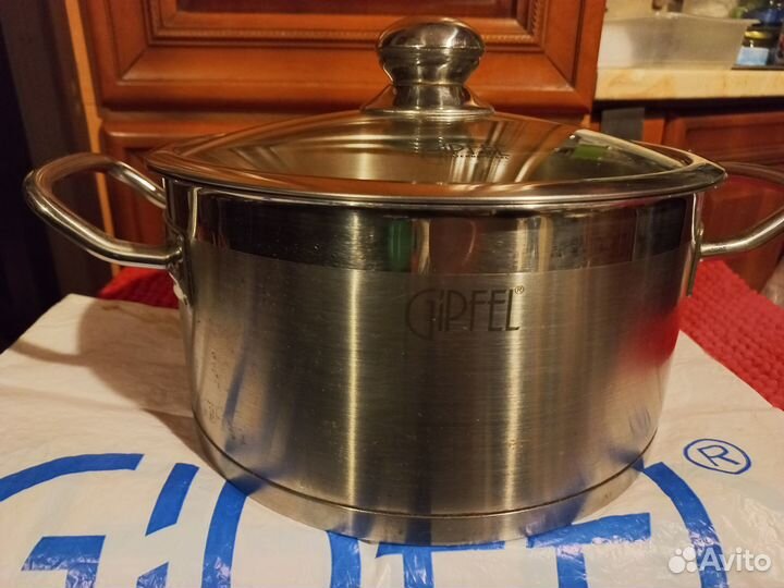 Нержавейка* Кастрюля Gipfel,подносы и прочее