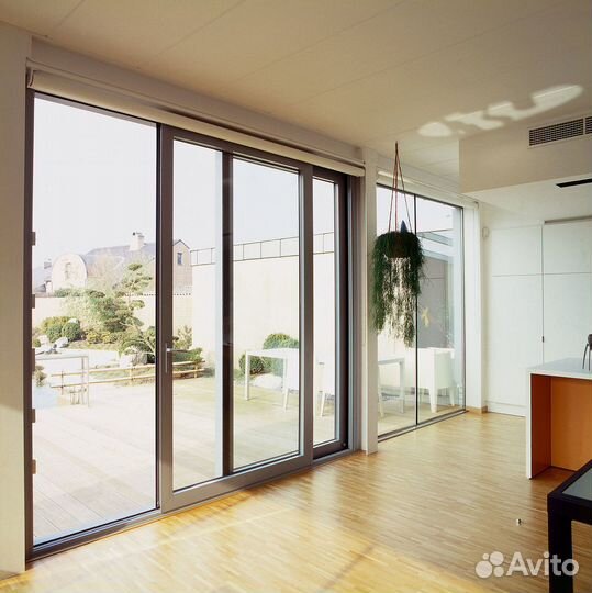 Раздвижные алюминиевые двери