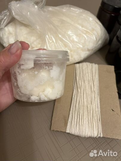 Набор для свечей, воск, баночки