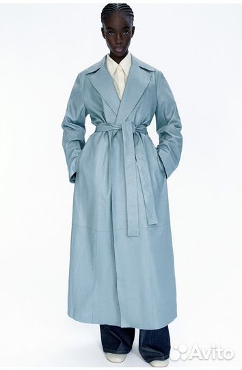 Кожаный плащ H&M Studio Collection