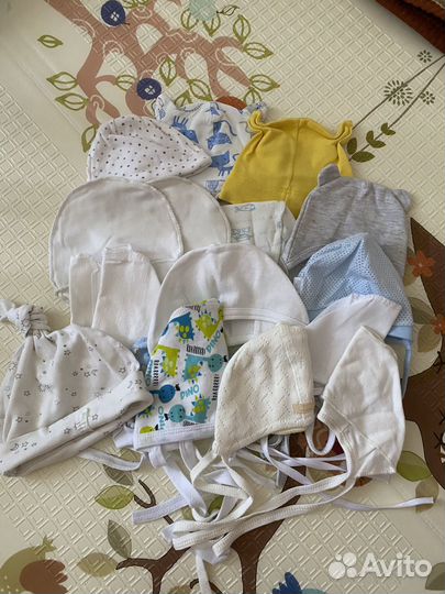 Шапочки для новорожденного