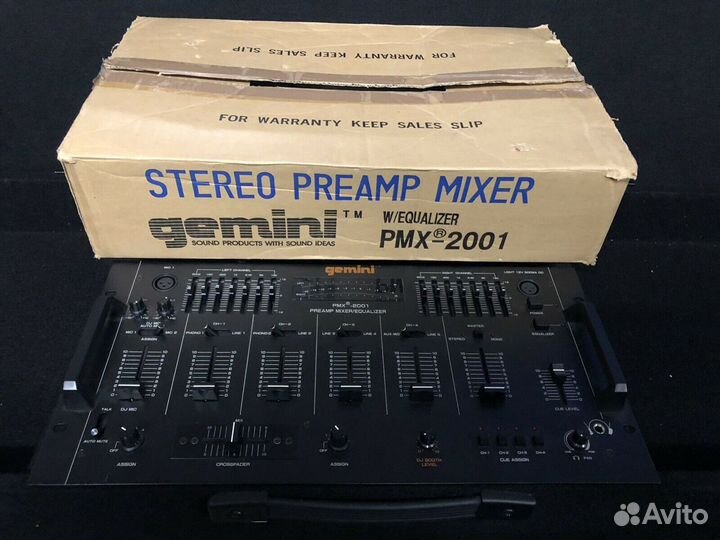 DJ Микшер Gemini PreAmp DJ Mixer PMX 2001