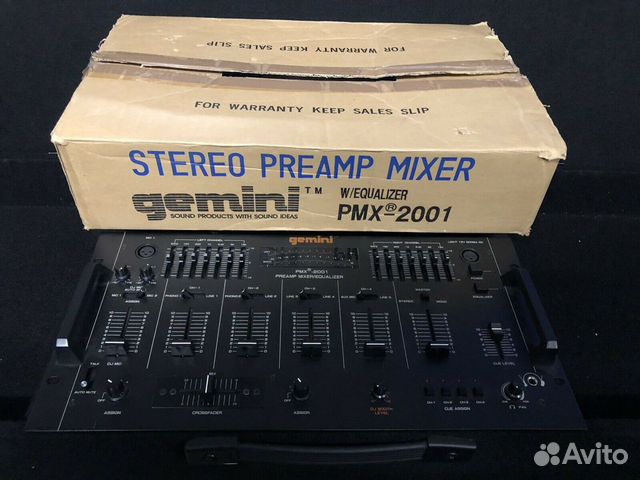 DJ Микшер Gemini PreAmp DJ Mixer PMX 2001