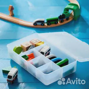 Glis глис Контейнер с крышкой, прозрачный, 34x21 с