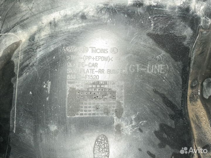 Диффузор заднего бампера Kia sportage 4