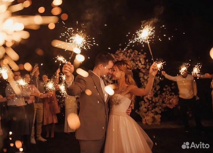 Длинные Бенгальские свечи 60 см 3 шт