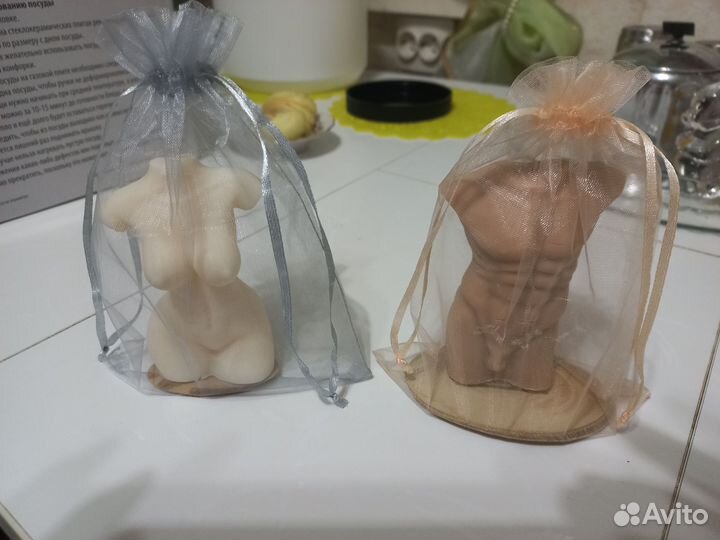 Мыло ручной работы, соевые фигурные свечи