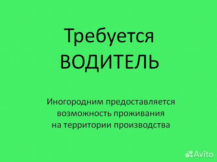 Водитель на газель