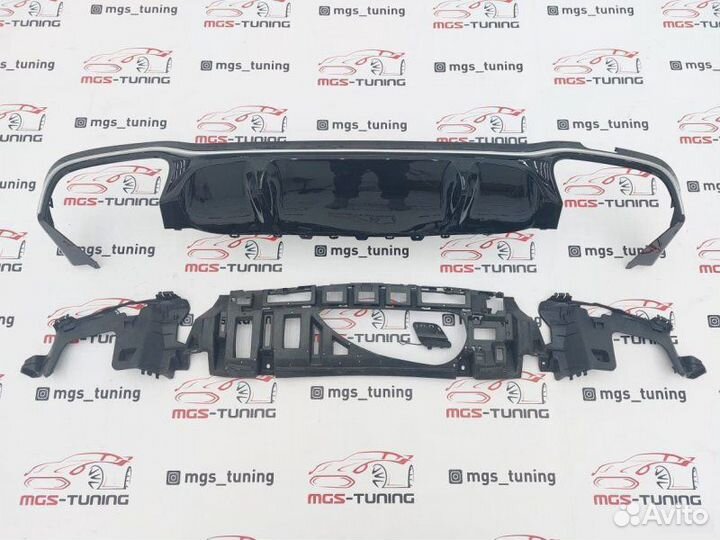 Диффузор E63s AMG хром Mercedes w213 Рестайлинг