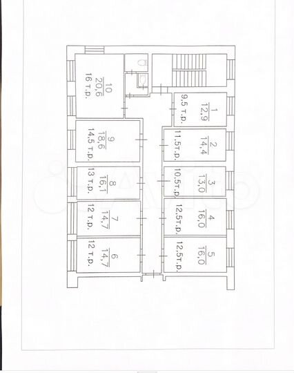 Свободного назначения, 16 м²