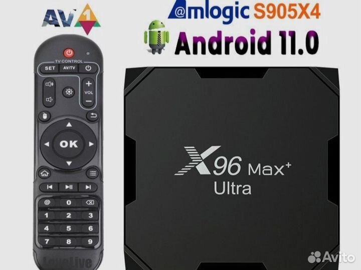 AndroidTVbox X96 Max ultra, (4-32Gb) Android 11