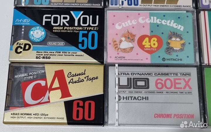 Аудиокассеты Hitachi 46/50/60/90/120 В коллекцию