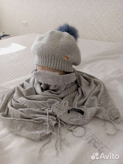 Италия мохер+шерсть лана. Шарф Max-mara кашемир