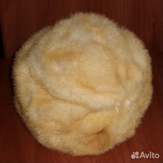 Шапка натуральный мех кролик (2) - р.55