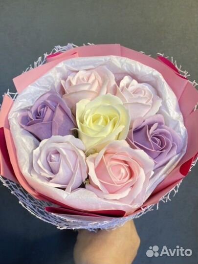 Букеты, мыльные розы, цветы