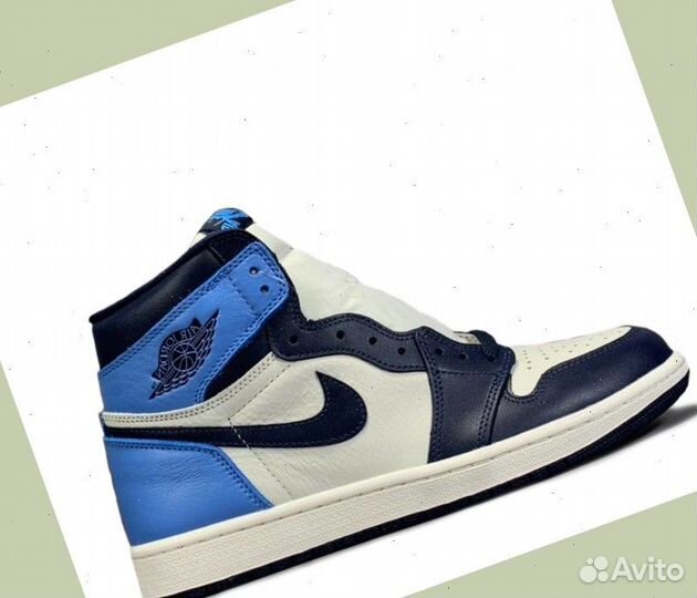 Кроссовки Nike Air Jordan 1 Retro High Obsidian f-6896