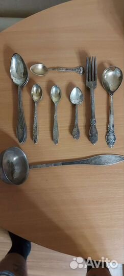 Мельхиоровые столовые приборы СССР