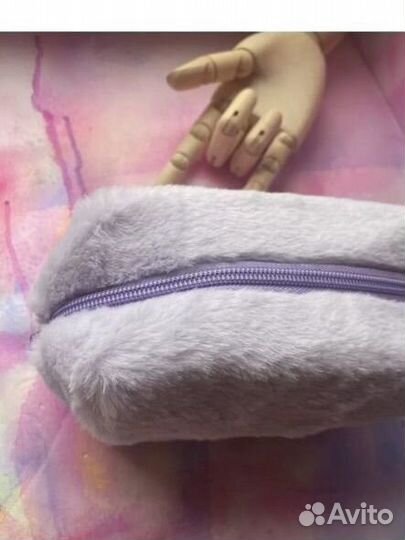 Меховая косметичка
