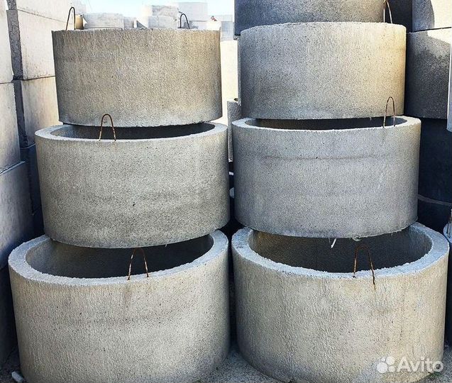 Кольца жби дренажные, стеновые, крышки 0,7-2,0м