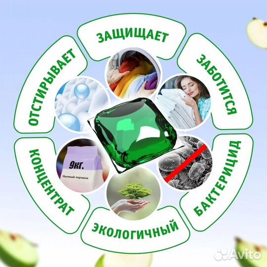 Капсулы для стирки Liby Антибактериальные 52шт