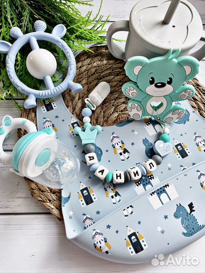 Грызунок, именной держатель для соски