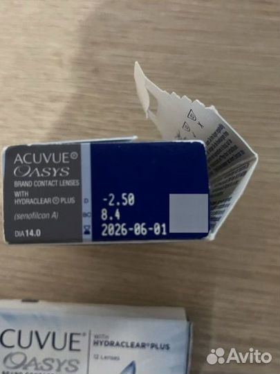 Контактные Линзы acuvue oasys -2,5 8,4 14,0 18 шт