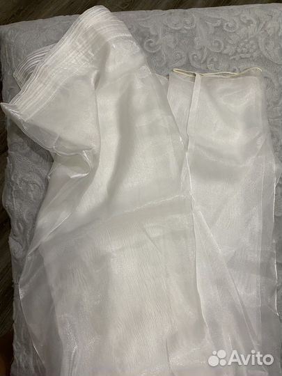 Тюль белая