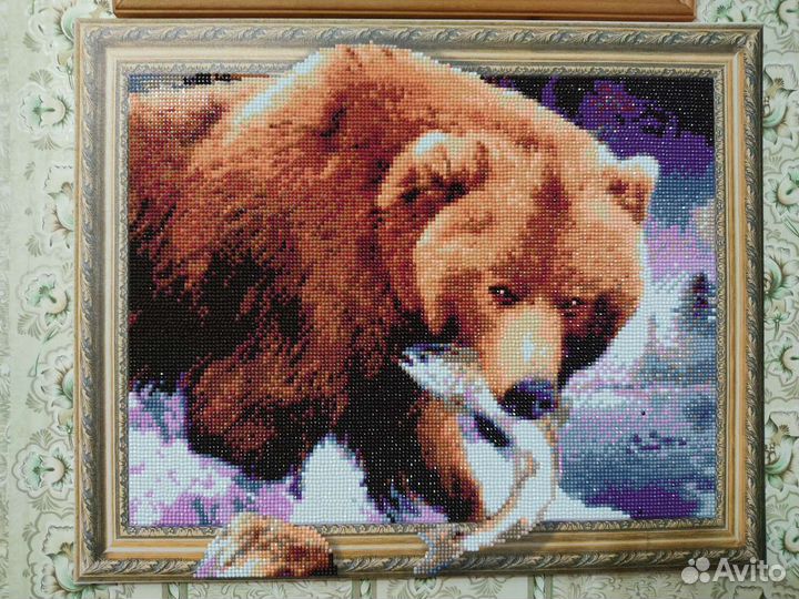 Картины со стразами на раме