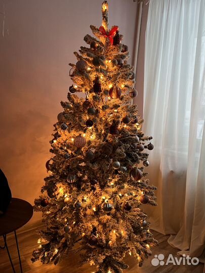 Елка искусственная заснеженная высота 160