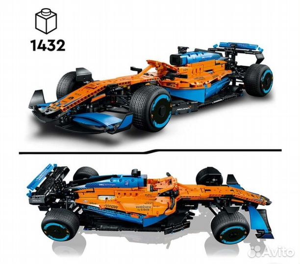 Lego Technic 42141 McLaren Formula 1 2022 аналог