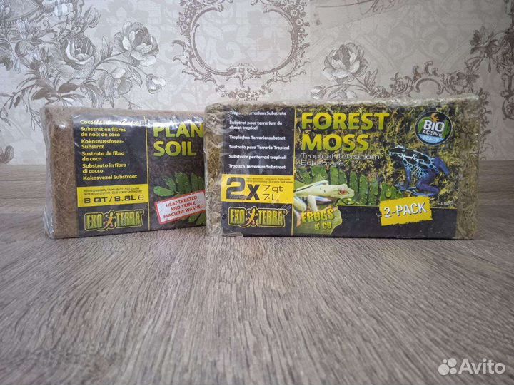 Кокосовая крошка и грунт для рептилий