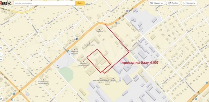 Участок 4100 м² со складами