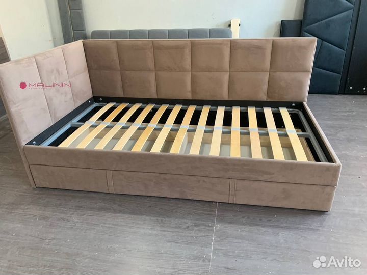 Детская кровать 80 на 160 со спинкой и бортиками