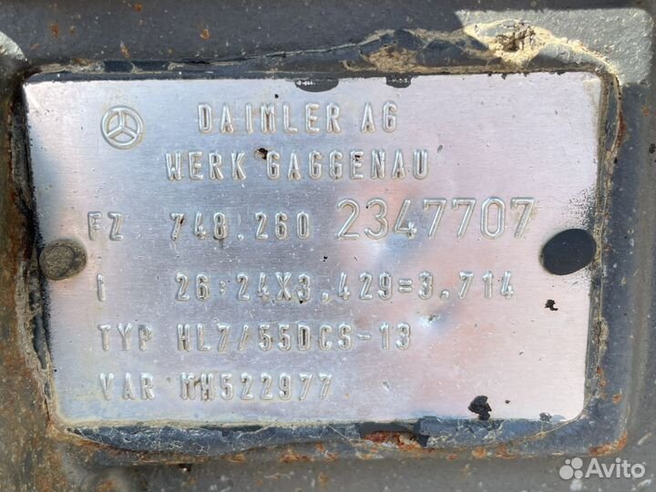 Редуктор mercedes actros